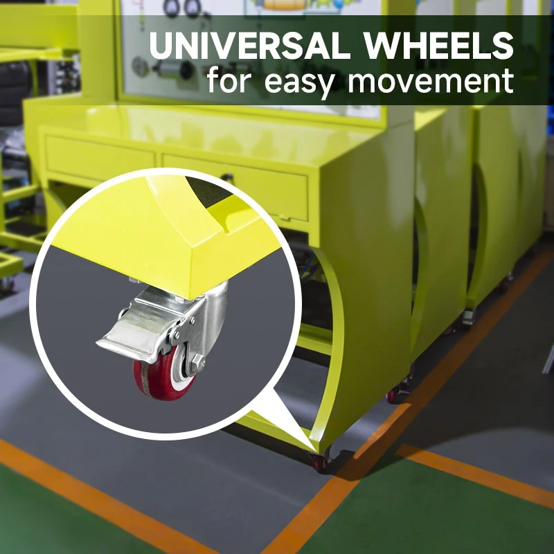 2- Universal wheels for easy movement 2- Universal wheels for easy movement